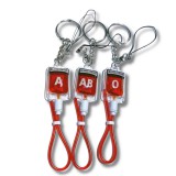 Vércsoport kulcstartó