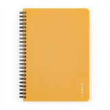 Verde A5 60 lapos PP sárga vonalas spirálfüzet