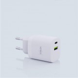 Verico Mojo 30W GaN 2 USB-s töltőkészülék 30 W 1x USB-A, 1x USB-C® Fehér Beltér (4OJ-ACEWE1-N1)