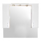 Vertex Bianca Plus 105 fürdőszoba bútor felsőszekrény, magasfényű fehér színben