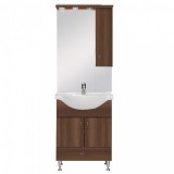 Vertex Bianca Plus 65 komplett fürdőszobabútor, aida dió színben, jobbos nyitási irány