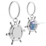 Vertigo kulcstartó hajókormány, fém