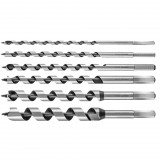 VERTO Fafúró készlet, spirál, 230mm, 6db 60H800