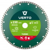 VERTO Gyémánt vágókorong 230mm turbo 61H2T9