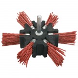 VERTO Műanyagszálas nylon körkefe 100mm csapos 62H720