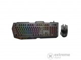Vertux Vendetta vezetékes gamer billentyűzet és egér szett, nemzetközi US kiosztás, fekete