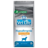 Vet Life Natural Diet Dog Hipo Fish & potato 12kg