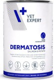 VetExpert Veterinary Diet Dermatosis konzerv kutyáknak lazac & burgonya 400 g