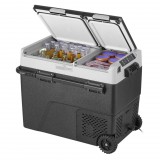 VEVOR 58 literes kétzónás kettős vezérlésű kompresszoros autós hűtőláda hordozható fagyasztó hűtő - B58