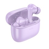 Vezeték nélküli fülhallgató, stereo bluetooth headset töltőtokkal, lila, Hoco EQ2