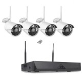 Vezeték nélküli HD 4K biztonsági 4 kamerás rendszer