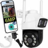 Vezeték nélküli Wifi kamera, kültéri megfigyelő kamera MI-306-6MP-DualCam iCSee