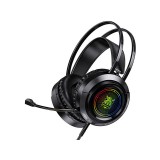 Vezetékes fejhallgató, headset 3,5 mm-es Jack csatlakozóval Borofone BO103 Surpass Gaming fekete