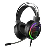 Vezetékes fejhallgató, headset 3,5 mm-es Jack csatlakozóval Forev FV-G99 Gamer fekete