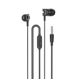 Vezetékes fülhallgató, headset 3,5 mm-es Jack csatlakozóval Borofone BM72 Majestic fekete