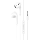Vezetékes fülhallgató, headset 3.5 mm-es Jack csatlakozóval Borofone BM80 Max Gorgeous fehér