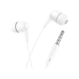 Vezetékes fülhallgató, headset 3,5 mm-es Jack csatlakozóval Hoco M97 Enjoy fehér