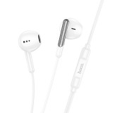 Vezetékes fülhallgató, headset, USB-C (Type-C) csatlakozóval, fehér, Hoco M123