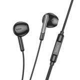 Vezetékes fülhallgató, headset, USB-C (Type-C) csatlakozóval, fekete, Hoco M123
