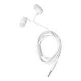 Vezetékes fülhallgató, stereo headset, 3.5 mm jack csatlakozóval, fehér, Pavareal PA-E67