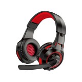 Vezetékes gamer fejhallgató, headset 3,5 mm-es Jack csatlakozóval Kakusiga KSC-586 Gamer piros