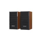 Vezetékes PC hangszóró (hangszórópár) hálózati és USB csatlakozóval Leerfei E-1017 barna