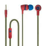 Vezetékes sztereó fülhallgató, 3.5 mm, mikrofon, felvevő gomb, Forever Juicy, JSE-200, zöld (93396) - Fülhallgató