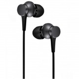 Vezetékes sztereó fülhallgató, 3.5 mm, mikrofon, felvevő gomb, Xiaomi, gyári, fekete (6970244522184) - Fülhallgató