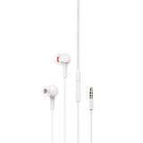 Vezetékes sztereó fülhallgató, 3.5 mm, mikrofon, funkció gomb, Hoco M78 El Placer, fehér (RS109069) - Fülhallgató