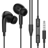 Vezetékes sztereó fülhallgató, 3.5 mm, mikrofon, hangerő szabályzó, Hoco M1 Pro, fekete (RS96961) - Fülhallgató