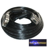 VGA hosszabbító kábel 15m árnyékolt fekete