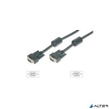 VGA monitor kábel, ferrit gyűrűvel, 5 m, EQUIP