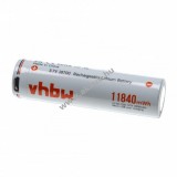 VHBW 18650 Li-Ion akkucella Micro USB csatlakozóval, 3200mAh, Li-Ion, 3,7V