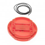 VHBW 55 mm Lencsesapka - Műanyag, Piros