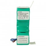 VHBW Akkumulátor Ecovacs DD3G, 10002167, 10001568, DM88, ZJ1517-HFR, DD4G - 3000 mAh, 12V, NiMH számára