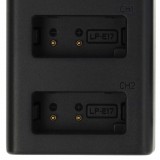 VHBW Akkumulátortöltő Canon LC-E17-et, VmicLink5 RX+ kamerákhoz stb. - 0,5 A, 8,4 V