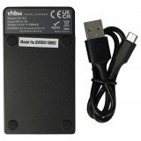 VHBW Akkumulátortöltő Lumix DMC-F5 fényképezőgéphez stb. - 0,5 A, 4,2 V