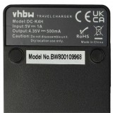 VHBW Akkumulátortöltő Nikon MH-67P-t, Coolpix P600 fényképezőgéphez stb. - 0,5 A, 4,35 V
