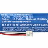 VHBW Babafigyelő elem a Philips 1S1PBL1865-2.6-hoz - 2600 mAh 3,7 V Li-Ion