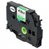 VHBW Brother TZ-D31, TZE-D31 Címkeszalag - 12 mm, Fekete-Neonzöld