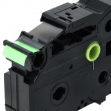 VHBW Brother TZE-241, TZ-241 Címkeszalag, 18mm, Fekete-Neonzöld