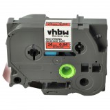 VHBW Brother TZE-S451 Címkeszalag - 24 mm, Fekete-Piros, Extra Éles