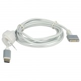 VHBW C típusú USB adapterkábel MagSafe 2-höz, 11"-es 2012-2017 Apple MacBook Air notebookhoz - 65 W, PVC