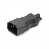 VHBW C14 - C5 Adapter, IEC 320, Fekete