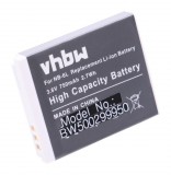 VHBW Canon NB-6L, NB-6LH akkumulátor - 750 mAh, 3,6 V, Li-Ion