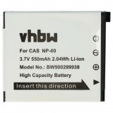 VHBW Casio NP-60 akkumulátor - 550 mAh, 3,6 V, Li-Ion