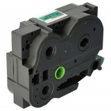 VHBW Címkeszalag Brother TZ-FX751, TZE-FX751, TZFX751, TZeFX751 - 24 mm, Fekete-Zöld, Rugalmas