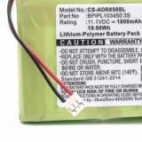 VHBW DAB rádió akku Albrecht BPIPL103450 3S készülékhez - 1800 mAh 11,1 V Li-polimer