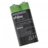 VHBW Diktafon elem Grundig GZS2100, 466 - 900 mAh 1,2 V NiMH