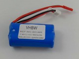 VHBW Drón akkumulátor Revell 43965-höz – 650 mAh 7,4 V Li-Ion